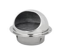 Round Bull Nosed Wall Vent Outlet，Nosed Vent Outle 60-120mm Stainless Steel Wall Ceiling Air Vent Cover Waterproof Outlet Heating Cooling Vents(Size:Dia.200mm)