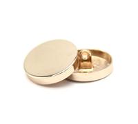 Round Buttons Flat Buttons Gold Metal Buttons, Light Gold, 23mm 8Pcs