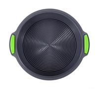 Round Cake Baking Pans 10 Inch Silicone, Perfect for Rainbow Cakes, Layer Cakes, and More (Green)