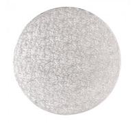 Round Cake Card 8 Inch Silver Fern - 1.7mm Thick