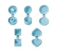 Round Cake Machine - Set of 5 Molds Easy Release Dessert Tray Non Stick Material for Baking | Dessert Making Aid For Chocolate Rice Balls In Sweet Clay