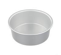 Round Cake Tin - 8 Inch Aluminum Baking Pan for Oven Use, Heavy-Duty Non- Bakeware Tray, for Cakes, Pies and Pastries, Silver Kitchen Bakeware(8Inch)