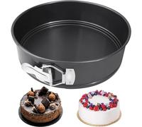 Round Cake Tins for Baking Non Stick Coating & Leak Proof Loose Base Baking Mold Pan Bake Ware Cheesecake Tray with Metal Handles for Restaurants Home & Kitchen (26 * 6.8cm)