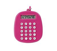 Round Calculator with Puzzle Stress Relief & LED Display Rechargeable Math Tool for Office School Home Use Fun Functional Calculator