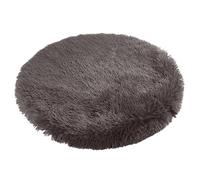 Round Calming Dog Bed Machine Washable Warm Anti-Anxiety Pet Bed Soft Plush Cushion for Small Medium Large Dogs and Cats, Brown 5, 40 x 40 cm