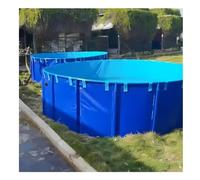 Round Canvas Aquaculture Tank, Flexible Setup for Koi Breeding and Fish Holding
