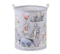 Round Canvas Clothes Basket Laundry Hamper (grey)