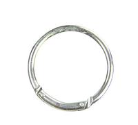 Round Carabiner Aluminum alloy Hook Aluminum Spring Clip Keychain Hook Clip Outdoor Backpack Buckle 2 Pcs Silver Creative and Exquisite Workmanship Practical