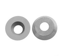 Round Carbide Indexable Insert 12mm for Wood Lathe Turning Tool, 30° Chisel Cutter Tip, Solid Carbide Replacement Blade, 10-Pack Compatible with Easy Start for Mini Finisher