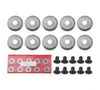 Round Carbide Inserts 18mm x 3.0mm 30 Degree for Woodworking Lathe, 10pcs Indexable Cutter Knives Compatible with Wood Turning Tools