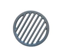 Round Cast Iron Fire Grate, Efficient Airflow Fireplace Replacement Part for Secure Log Placement, Easy Install Black Iron Grate