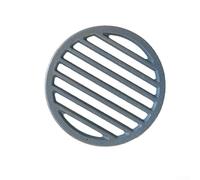Round Cast Iron Fire Grate, Replacement Fireplace Part for Efficient Burning and Air Circulation, Black(23cm)