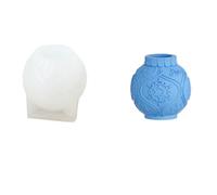 Round Casting Mold with a Defined, Peace and Love | Integrated Silicone Construction, Interior Finish, Wax and Resin or Plaster Casting, Rounded Shape