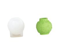 Round Casting Mold with a Defined, Spring Flowers | Integrated Silicone Construction, Interior Finish, Wax and Resin or Plaster Casting, Rounded Shape