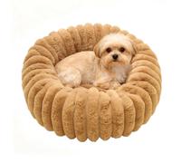 Round Cat Bed | Washable Round Warm Cat Sofa | Plush Pet Pad for Indoor Floor Corner Bedroom Apartment Living Room Offices Balcony Outdoor Travel