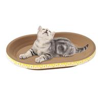Round Cat Scratcher - Pad Bowl Cat Cardboard Bed Mat - Scratch-Resistant Living Room Sofa, Furniture Protector, Training Toy for Cats, Kittens, Comfortable Scratching Nest