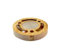 Round Cat Scratcher with Ball, Round Cat Scratching Board - Corrugated Cardboard Cat Scratching Board Toy for Pets Made of Corrugated Cardboard for Active Play
