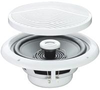 UKDJ Pair Of E-audio 80w Round Ceiling Speakers 2 Way Moisture Resistant 4 Ohms