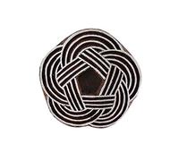 Round Celtic Knot Wooden Block Stamp Textile Scrapbook Heena Tattoo Clay Pottery Craft Art