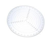 Round Center Finder Compass Clear Acrylic Lathe Centering Tool Circle Gauge for Drawing Circles Wood Turning Lathe Work Tool Circles Diameter