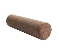 Round Cervical Roll Cylinder Bolster Pillow with Removable Washable Cover, Cylindrical Pillow,Body Pillow Designed for Head,Neck,Back,and Legs Support,Ergonomically Designed(Brown,6x35in/15x90cm)