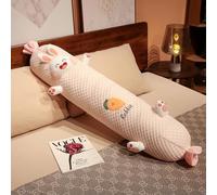 Round Cervical roll Support Pillow with Washable Pillowcase, ergonomically Designed to fit The Head, Neck, Back and Legs, Ideal for Spine and Neck Support During Sleep C,115cm