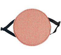 Round Chair Cushion, Anti-Slip Seat Pad for Stools & Kitchen Chairs, 30/33/35/40/45cm, Round Stool Cushion with Ties, Pack of 1/2/4, Orange Dots-A, Comfortable & Durable