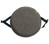 Round Chair Cushion,Round High Stool Chair Pads With Ties 30cm/33cm/35cm/40cm/45cm Round Seat Cushion Anti-Slip Stool Pad For Stools Kitchen Chairs Pack Of 1/2/4 ( Color : Dark gray-A , Size : 40cm(pa