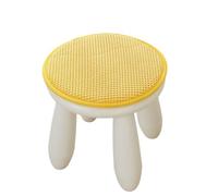 Round Chair Cushion, Stool 10/12/14/16/18/20 Inch With Elastic Ties, Non-Slip Plush Dining Seat Pad For Kitchen Bar Office Indoor Outdoor, Circular Cushions(Lemon yellow,1pc:45cm/18in)