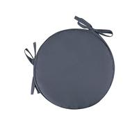 Round Chair Cushions 12"/30cm Indoor Outdoor Seat Cushion with Ties,Garden Patio Home Seat Cushion Soft Round Dining Kitchen Chair Pad Bar Stool Pad (Dark Gray, 30X30CM)