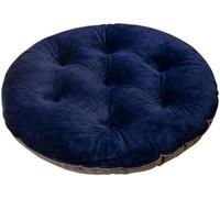 Round Chair Cushions, 18 Inches Tufted Memory Foam Soft Cushion, Non-slip Suitable For Kitchen Office Outdoor Indoor,Navy,One Size