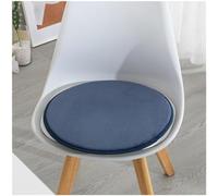 Round Chair Cushions, Non-slip Memory Foam Seat Cushion, Suitable For High Stools, Patios, Restaurants, Kitchens, Offices,Dark Blue,33cm(4packs)