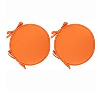 Round Chair Cushions Set of 2/4/6 with Seat Ties, 38cm Soft Decorative Pads for Indoor Outdoor Home Office Patio and Garden Furniture Comfort and Style