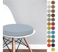 Round Chair Pad 30x30x3 CM Bistro Circular Chair Cushion Garden Kitchen Dining Chair Seat Cushion Memory Foam Chair Seat Pad,Color#9 Light blue