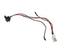 Round Charging Port Socket with Wire and Fuse for Children's Electric Cars Supporting 6V 12V 24V Input Voltage Replacement Part