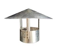 Round Chimney Cap Bird Guard for Roof Rain Protection - Weatherproof Easy Installation