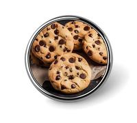 Round Chocolate Chip Biscuits Brooch Classic Mini Pin 1 Inch Aluminum Alloy Lapel Pin Personalized Button Badge for Backpack Hat Suit Jacket Clothing Decoration