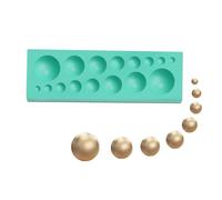 Round Chocolate Moulds, Silicone Ball Mould, 2x Semi-Sphere Mold | Reusable Tool Baking Software Candy Supplies Bubble Cake Decoration for Bakery Dome