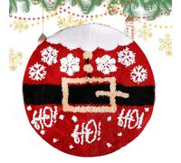 Round Christmas Rug | Christmas Round Rug For Living Room | Non-slip Soft Throw Rugs Carpet, Machine Washable Decoration For Living Room, Bedroom, Bathroom