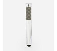 Round Chrome Handheld Handset Shower + Wall Elbow Outlet Bracket + 1.5M Pvc Hose