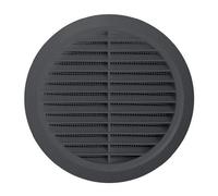 Round Circle Wall Grille Cover 100mm Duct, Grey with Fly net, Wall grilles(T30GR)
