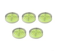 Round Circular Bubble Level 32mm for Spirit Level Accuracy Gauge Fluorescent Liquid Vial Horizontal Vertical Measurement Tool(5PCS)