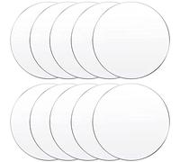 Round Clear Acrylic Sheet, 10Pcs Disc, Panel for DIY Projects And Crafts(50x6mm)