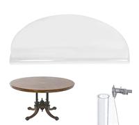 Round Clear Table Protector 1.5mm Thick,Plastic Table Cover,Transparent Desk Chair Mat Floor Mats 32 56 80 94 120 144 158 cm Round PVC Desk Pad Tablecloth for Coffee Table Hard Floor(Frosted,36cm)