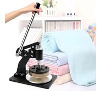 Round Cloth Fabric Sampler Cutter Hand-Pressed, Adjustable Cutting Thickness, for Textile, Carpet, Leather