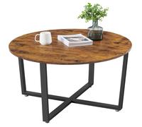 Round Coffee Table, Living Room Table, Industrial Style, Steel Frame, Easy As...