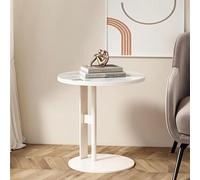 Round Coffee Table, Modern Accent Piece for Living Room, Easy Assembly Side Table for Kitchen, Bar