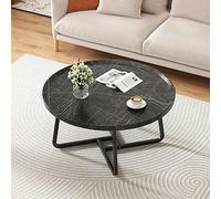 Round Coffee Table Set - Vintage Scandinavian Living Room Tables, Modern Design, Easy Assembly, 2-Piece Coffee Table Set for Décor, Stylish Centerpiece