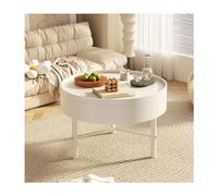 Round Coffee Table with Hidden Storage Compartment, Modern Design for Living Room and Home Office, Space-Saving Solution for Small Spaces