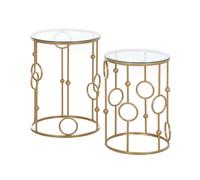 Round Coffee Tables Set of 2